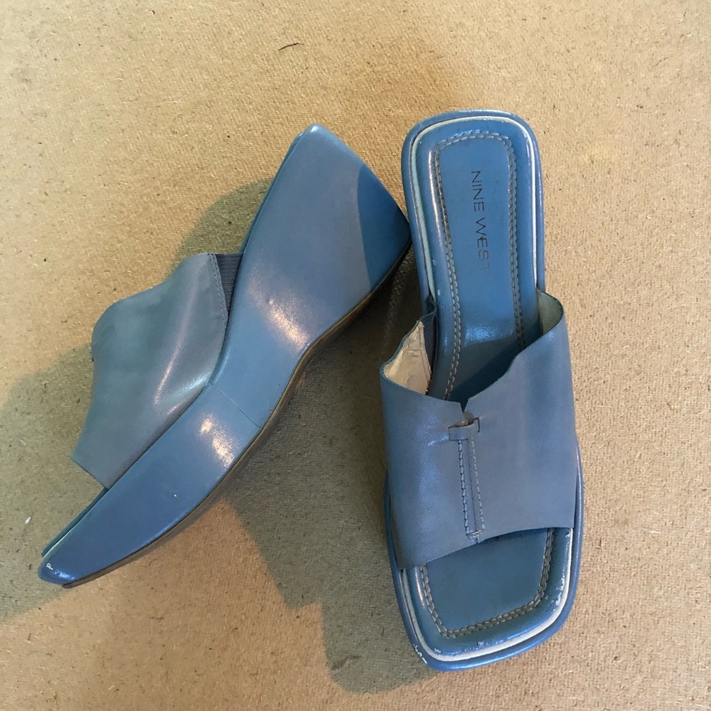 Nine West Leather Wedges